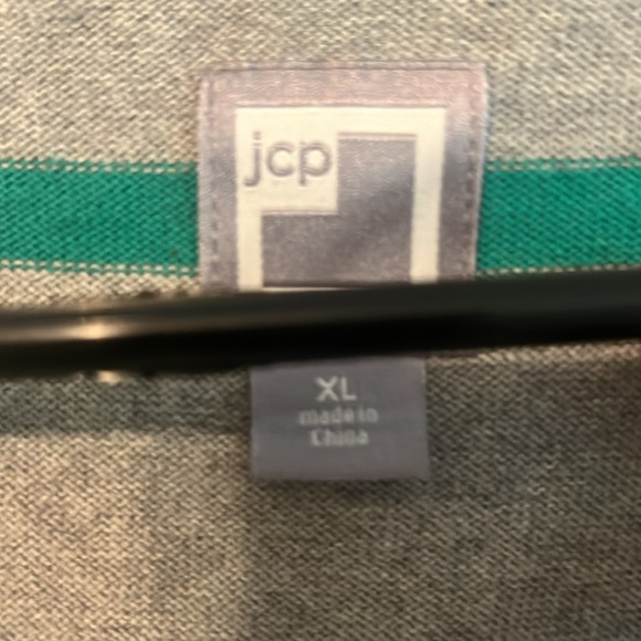 NWT JCP Gray/Green Cardigan Men Size XLarge - Picture 3 of 6